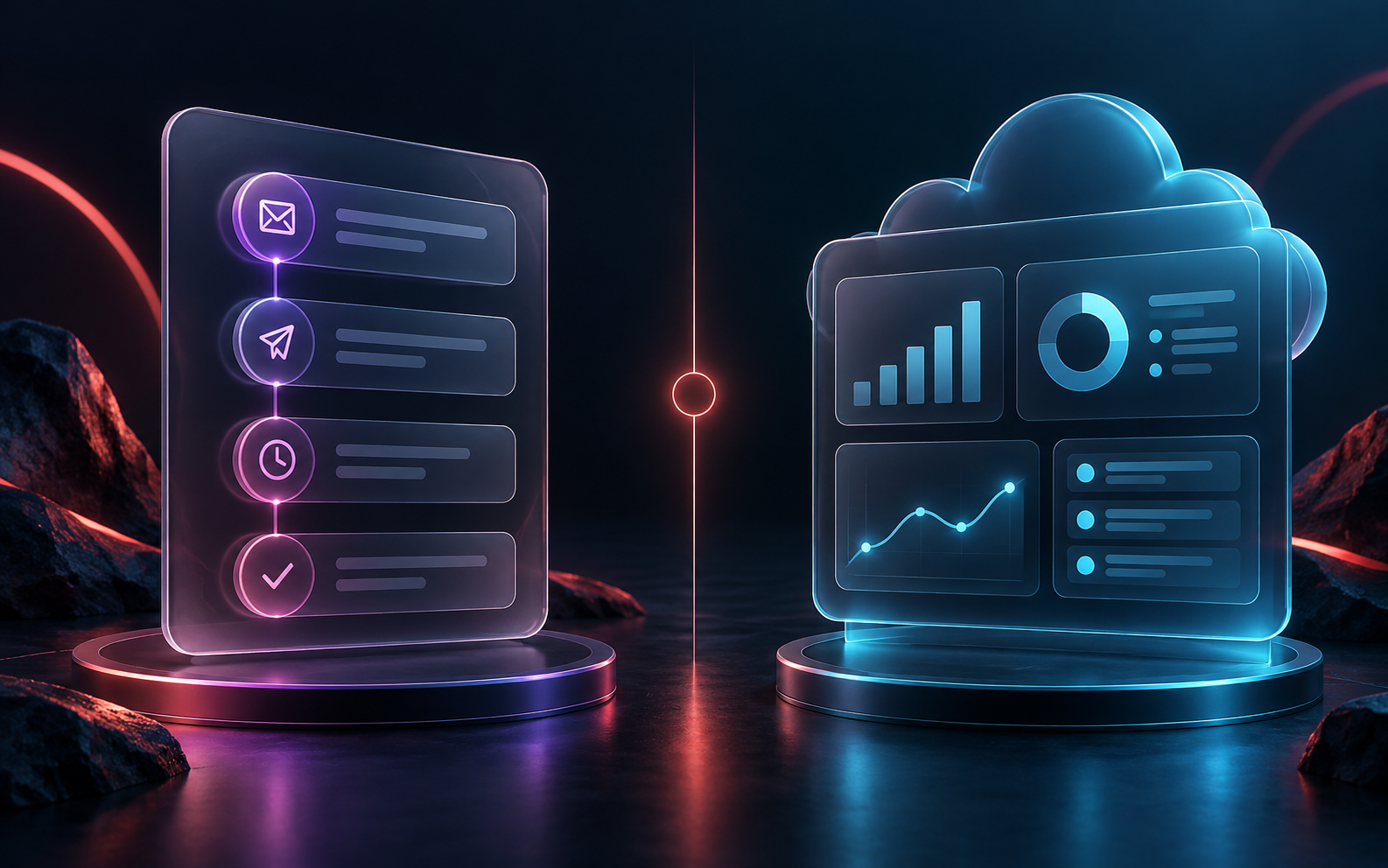 Waalaxy vs Expandi comparison of LinkedIn outreach sequences and campaign workflows